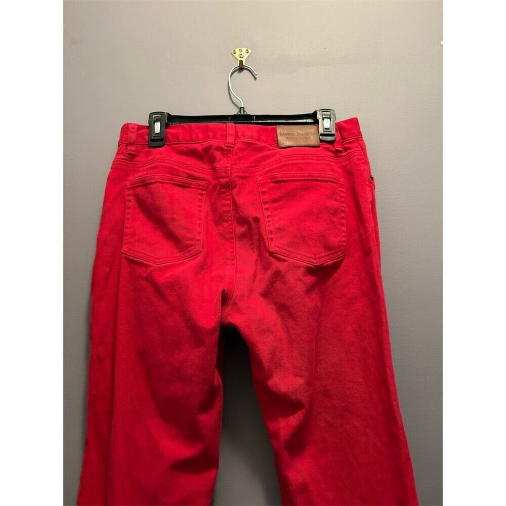 Lauren Jeans Co. Ralph Lauren Jeans Womens Size 10 Red High Rise - Picture 7 of 12